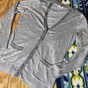 EXCELLENT COND! Calvin Klein Boyfriend Cardigan with Metal Buttons size Medium